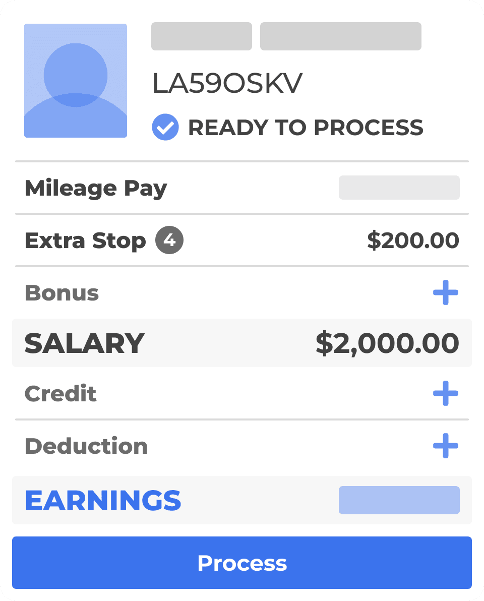 Payroll and earnings summary report